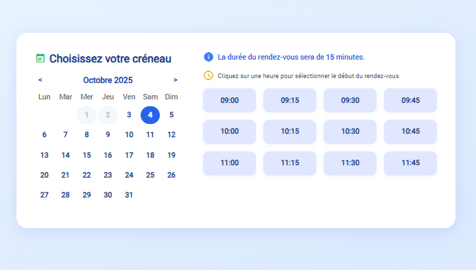 système de réservation