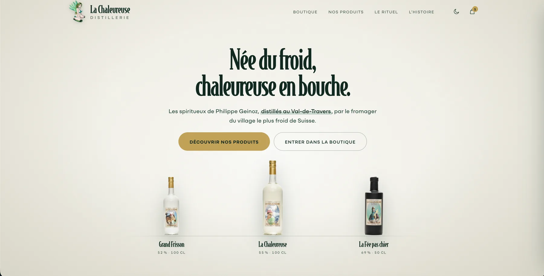 Le site La Chaleureuse Distillerie