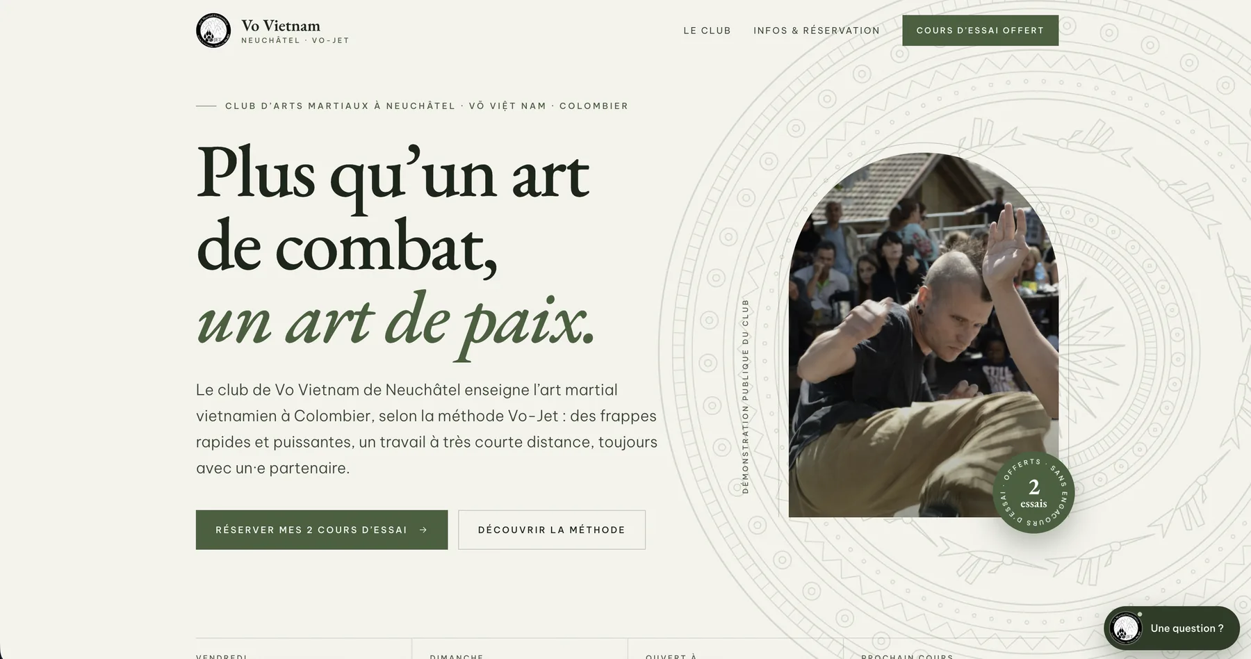 Le site Vo Vietnam Neuchâtel